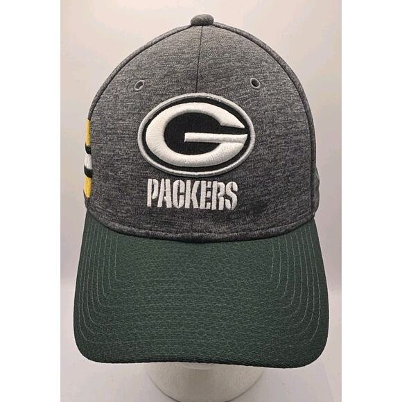 Green Bay Packers New Era 39Thirty Gray Fitted Stretch Cap Hat G Logo Size S / M - Picture 1 of 12